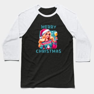 Barbie Christmas Baseball T-Shirt